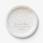 The Vintage Glam Gold Confetti Wedding Collection