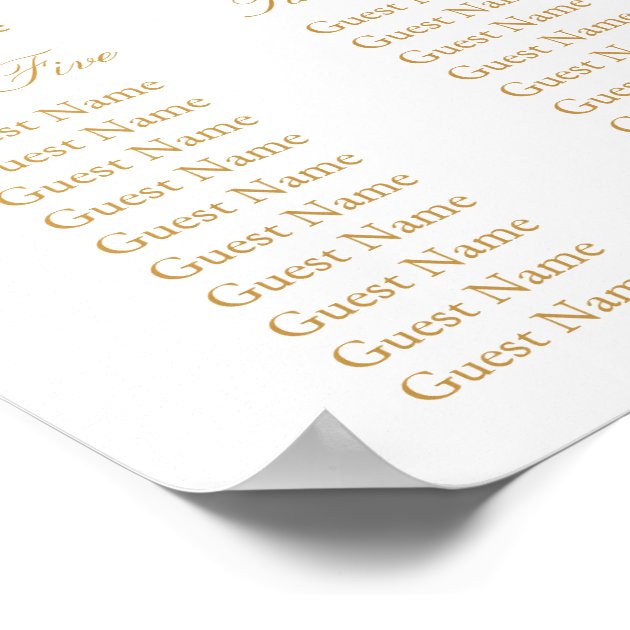 The Vintage Glam Gold Confetti Wedding Collection Poster