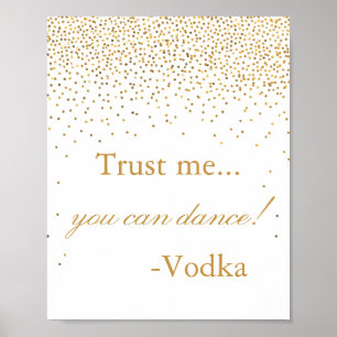 The Vintage Glam Gold Confetti Wedding Collection Poster