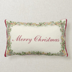 The Vintage Merry Christmas Rectangular Pillow