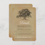 The Vintage Old Oak Tree Wedding Collection Enclosure Card