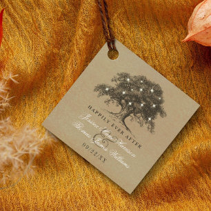 The Vintage Old Oak Tree Wedding Collection Favor Tags