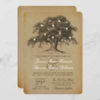 The Vintage Old Oak Tree Wedding Collection Invitation