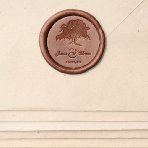 The Vintage Old Oak Tree Wedding Collection Wax Seal Sticker