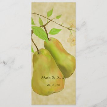 The Vintage Perfect Pear Ii Invitation by CoutureDesigns at Zazzle