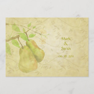 The Vintage Perfect Pear Invitation