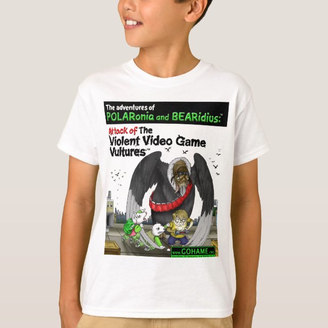 The Violent Video Game Vultures T-Shirt (Front)