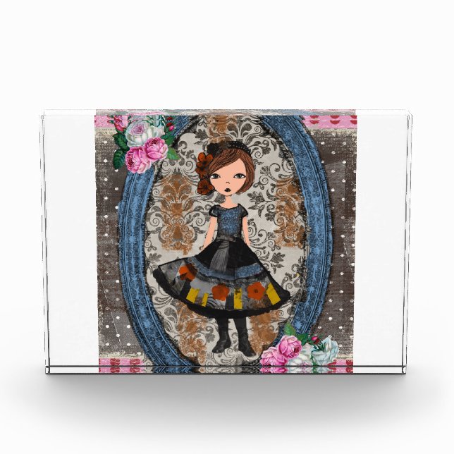 The Violet Paper Doll: A Tale of Plum & Petals Acrylic Award (Front)