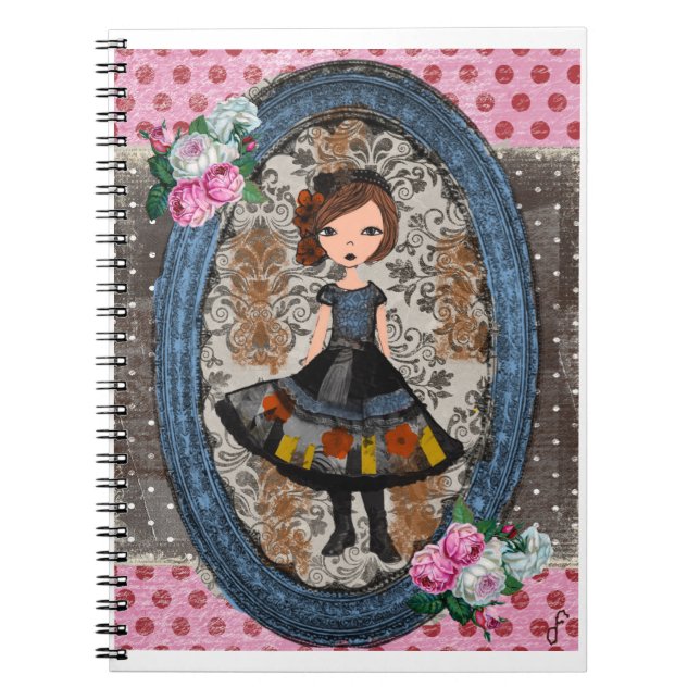 The Violet Paper Doll: A Tale of Plum & Petals Notebook (Front)