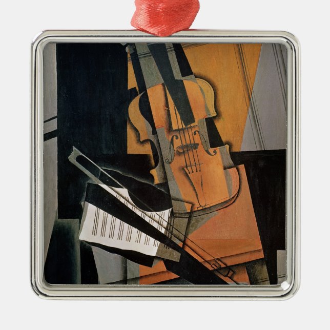 The Violin, 1916 Metal Ornament (Front)