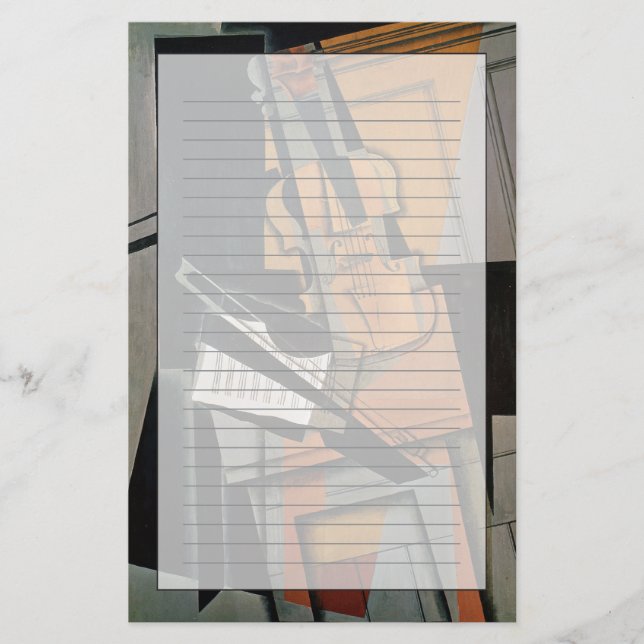 The Violin, 1916 Stationery (Front)