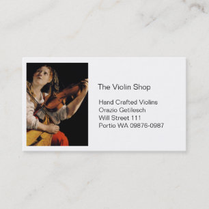 The Violin Player Business Card