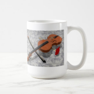 The Violin & The Rose: Custom Coffee Mug