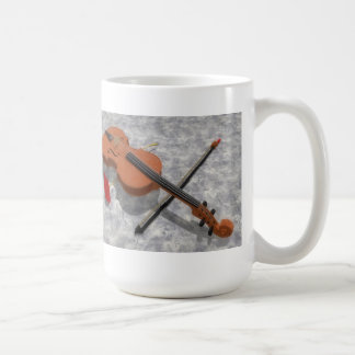 The Violin & The Rose: Custom Coffee Mug