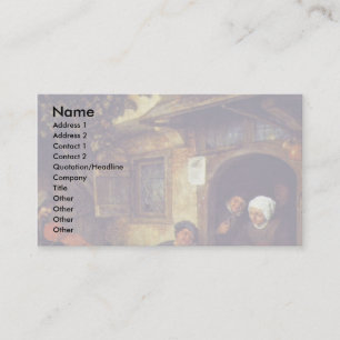 The Violinist. By Adriaen Van Ostade Business Card