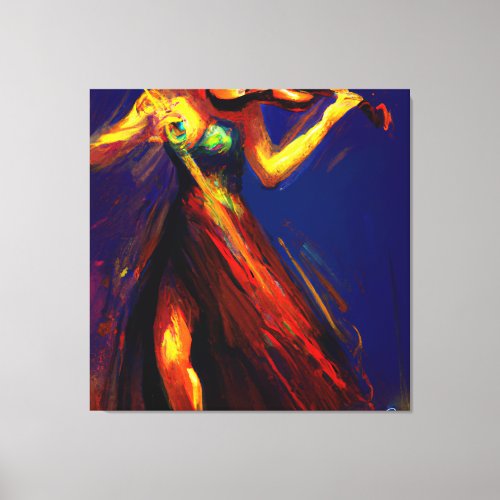 The violinist canvas print