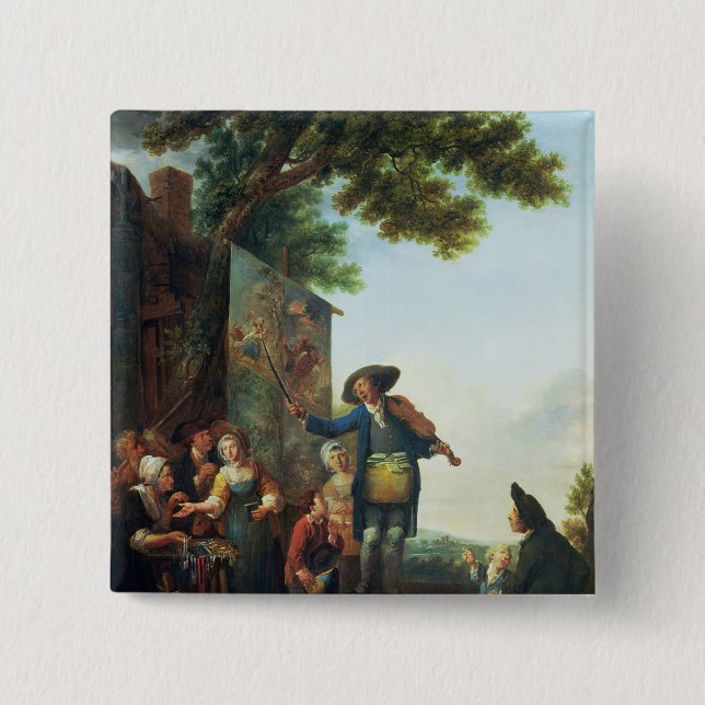 The Violinist Pinback Button (Front)