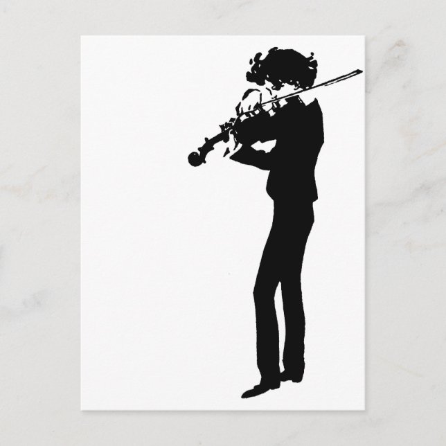 The Violinist Postcard (Front)