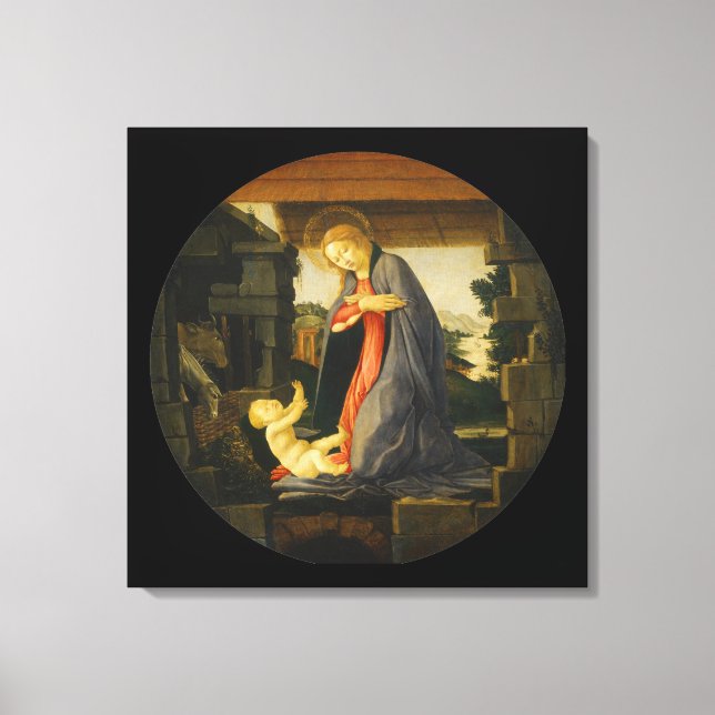 The Virgin Adoring the Child Canvas Print (Front)