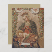 The Virgin Adoring the Christ Child Christmas (Front/Back)