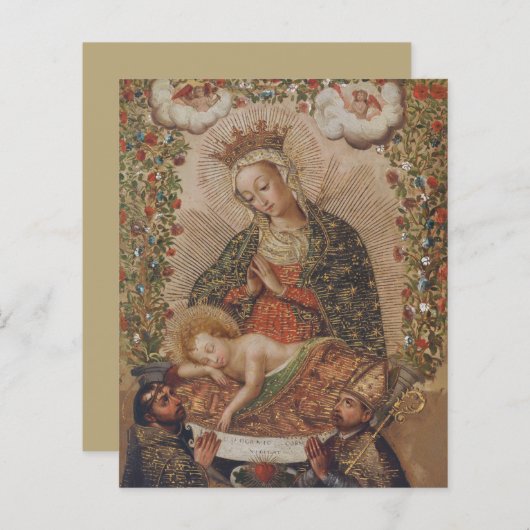 The Virgin Adoring the Christ Child Christmas (Front/Back)