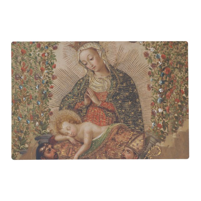 The Virgin Adoring the Christ Child Christmas Placemat (Front)