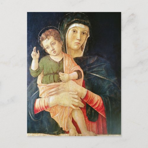The Virgin and Child Blessing 1460_70 Postcard