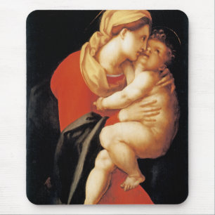 The Virgin and Child by Jacopo Da Pontormo Mouse Pad