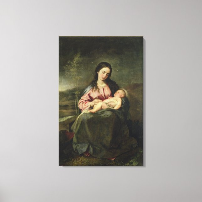 The Virgin and Child Canvas Print (Front)