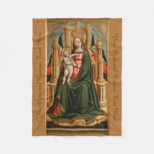 The Virgin and Child custom fleece blankets