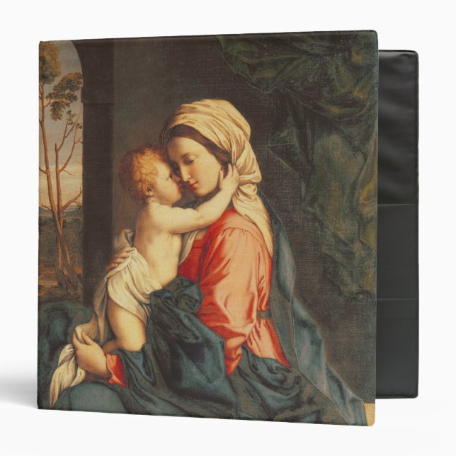The Virgin and Child Embracing 3 Ring Binder (Front/Inside)