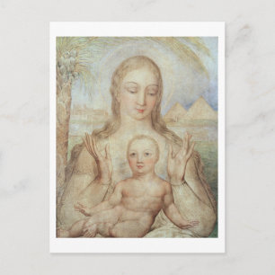 The Virgin and Child in Egypt, 1810 (tempera on pa Postcard