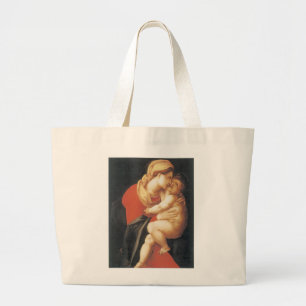 The Virgin and Child Large Tote Bag