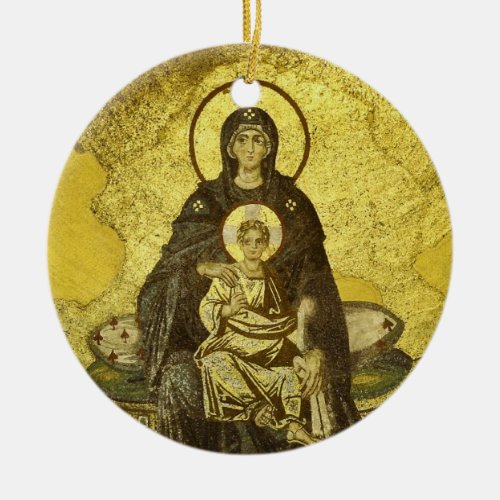 The Virgin and Child Mosaic from the Hagia Sophia Ceramic Ornament