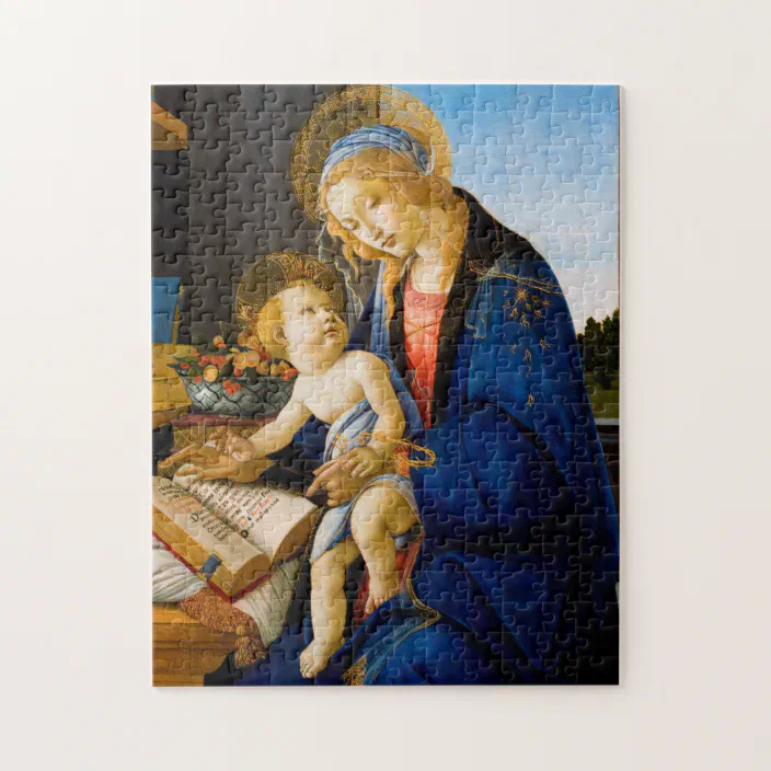 Sandro Botticelli The Virgin and Child Enthroned 120 Piece Jigsaw Puzzle