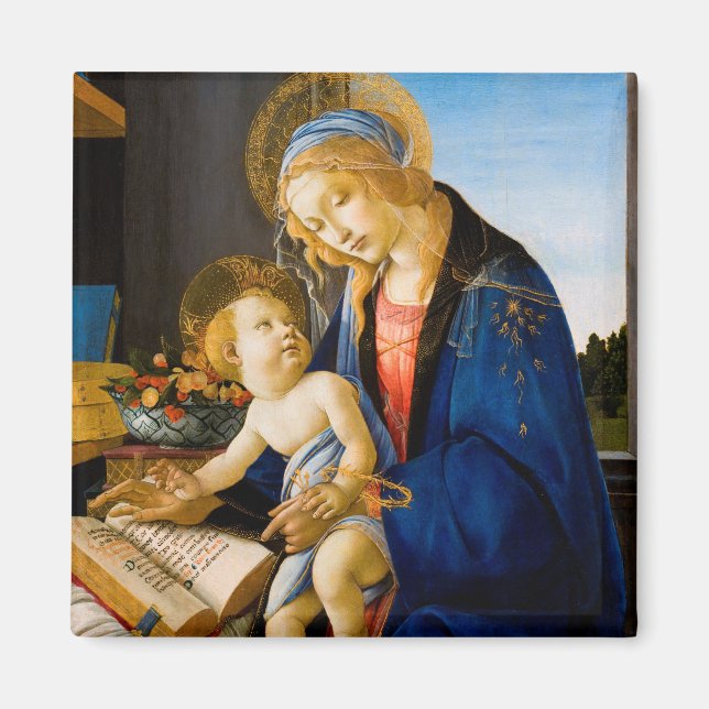 The Virgin and Child, Sandro Botticelli Magnet (Front)