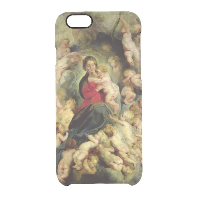 The Virgin and Child surrounded Uncommon iPhone Case (Back)