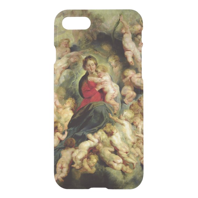 The Virgin and Child surrounded Uncommon iPhone Case (Back)