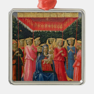 The Virgin and Child with Angels, c.1440-50 Metal Ornament