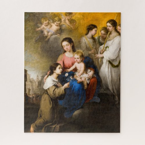 The Virgin and Child with Saint Rose of Viterbo Jigsaw Puzzle