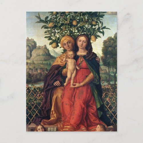 The Virgin and Child with St Anne 1510_18 Postcard