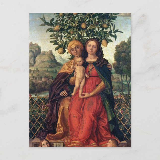 The Virgin and Child with St Anne, 1510-18 Postcard (Front)