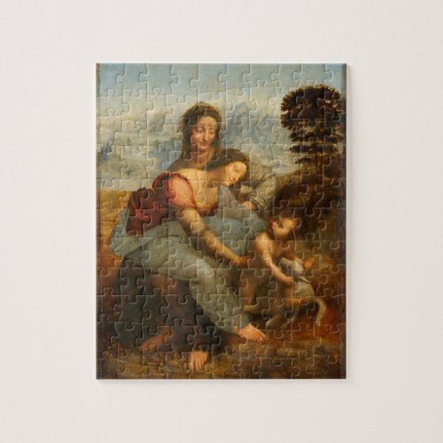 The Virgin and Child with St Anne by Da Vinci Jigsaw Puzzle