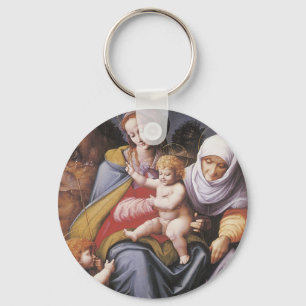 The Virgin and Child with St Elizabeth Keychain