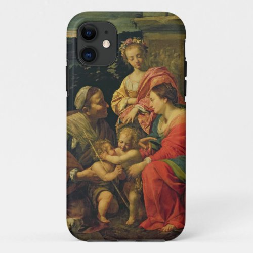 The Virgin and Child with St Elizabeth the Infan iPhone 11 Case