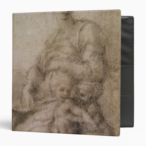 The Virgin and Child with the infant Baptist 3 Ring Binder