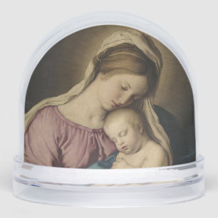 The Virgin and Infant by Giovanni Battista Salvi  Snow Globe