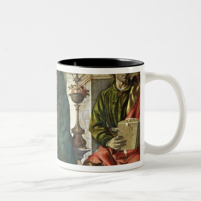 The Virgin and Saints, 1474 Two-Tone Coffee Mug (Right)