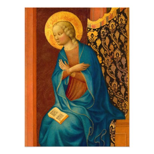 The Virgin Annunciate by Masolino da Panicale Photo Print