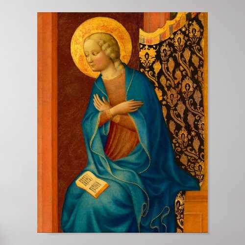 The Virgin Annunciate by Masolino da Panicale Poster